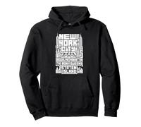 New York City Skyline T Shirt NYC Boroughs Vintage Graphic Sudadera con Capucha