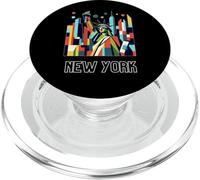 New York City Skylines NYC Statue of Liberty Cubism Art PopSockets PopGrip para MagSafe