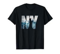 New York City Statue of Liberty NY Photo Silhouette Camiseta