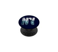 New York City Statue of Liberty NY Photo Silhouette PopSockets PopGrip Adhesivo