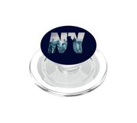 New York City Statue of Liberty NY Photo Silhouette PopSockets PopGrip para MagSafe
