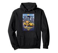 New York City Stories with Teddy Bear Behind a Yellow Taxi Sudadera con Capucha