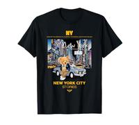 New York City Teddy Bear Stories Illustration Graphic Design Camiseta