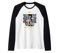 New York City Teddy Bear Stories Illustration Graphic Design Camiseta Manga Raglan