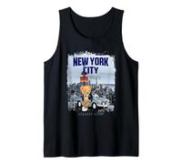 New York City Teddy Bear Stories Illustration Graphic Design Camiseta sin Mangas