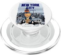 New York City Teddy Bear Stories Illustration Graphic Design PopSockets PopGrip para MagSafe