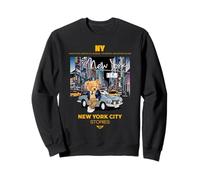 New York City Teddy Bear Stories Illustration Graphic Design Sudadera