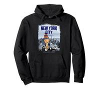 New York City Teddy Bear Stories Illustration Graphic Design Sudadera con Capucha