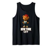 New York City Teddy Bear Street Style with New York City Camiseta sin Mangas