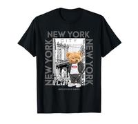 New York City Teddy Bear with The Dumbo Manhattan Bridge Camiseta