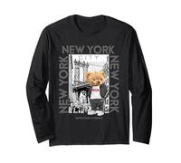 New York City Teddy Bear with The Dumbo Manhattan Bridge Manga Larga
