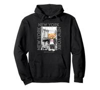 New York City Teddy Bear with The Dumbo Manhattan Bridge Sudadera con Capucha