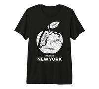 New York City The Big Apple Graphic T-Shirt, New York City Camiseta Premium