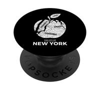 New York City The Big Apple Graphic T-Shirt, New York City PopSockets PopGrip Adhesivo