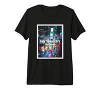 New York City Times Square Skyline Illustration Graphic Camiseta Premium