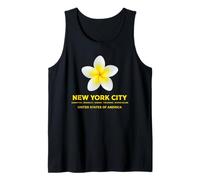 New York City Tropical Flower - Cute NYC Frangipani Flower Camiseta sin Mangas