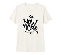New York City with Graffiti Spray Style Illustration Graphic Camiseta Premium