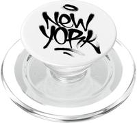 New York City with Graffiti Spray Style Illustration Graphic PopSockets PopGrip para MagSafe