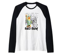 New York City Yellow Rubbe Duck Toy with Statue of Liberty Camiseta Manga Raglan
