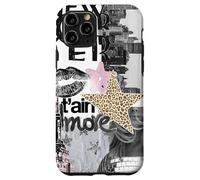 New York Collage Disco Ball Leopard Star Urban Aesthetic Carcasa para iPhone 11 Pro