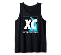 New York Cross Country Art, diseño Vintage de XC Runner Camiseta sin Mangas