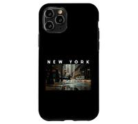 New York Dark Moody Rainy Day Goth Vibes Gris Negro Hombres Carcasa para iPhone 11 Pro