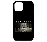 New York Dark Moody Rainy Day Goth Vibes Gris Negro Hombres Carcasa para iPhone 12/12 Pro