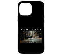 New York Dark Moody Rainy Day Goth Vibes Gris Negro Hombres Carcasa para iPhone 13 Pro MAX