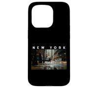 New York Dark Moody Rainy Day Goth Vibes Gris Negro Hombres Carcasa para iPhone 15 Pro