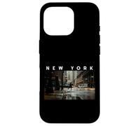 New York Dark Moody Rainy Day Goth Vibes Gris Negro Hombres Carcasa para iPhone 16 Pro
