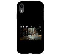 New York Dark Moody Rainy Day Goth Vibes Gris Negro Hombres Carcasa para iPhone XR
