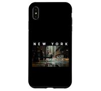 New York Dark Moody Rainy Day Goth Vibes Gris Negro Hombres Carcasa para iPhone XS MAX