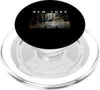 New York Dark Moody Rainy Day Goth Vibes Gris Negro Hombres PopSockets PopGrip para MagSafe