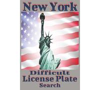 New York Difficult License Plate Search: Difficult Level License Plate Search Puzzle | Brain games for Seniors, Adults & Teens | Engaging | Perfect ... holidays or relaxation | New York themed |
