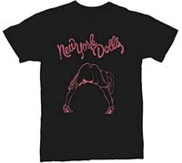 New York Dolls Men's Black Punk Rock T-Shirt Size S