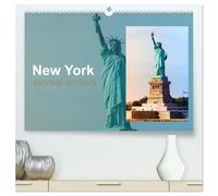 New York - einmal anders (hochwertiger Premium Wandkalender 2026 DIN A2 quer), Kunstdruck in Hochglanz: Ein außergewöhnlich gestaltetet mit Bildern der Megametropole