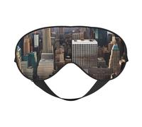 New York Fashion City Print - Antifaz suave con correa ajustable para dormir, viajar y relajarse