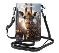 New York Giraffe Street. Esta bolsa cruzada ligera y unisex con solapa libera tus manos y es adecuada para viajes, vacaciones y uso diario., New York Giraffe Street, Talla única