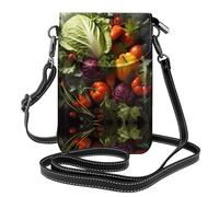 New York Giraffe Street. Esta bolsa cruzada ligera y unisex con solapa libera tus manos y es adecuada para viajes, vacaciones y uso diario., Muchas verduras frescas, Talla única