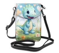 New York Giraffe Street. Esta bolsa cruzada ligera y unisex con solapa libera tus manos y es adecuada para viajes, vacaciones y uso diario., Dinosaurio de amor, Talla única