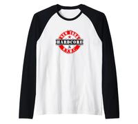 New York Hard-Core NYHC USA Straight-Edge XXX Vegano Moshpit Camiseta Manga Raglan