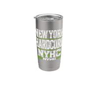 New York HARDCORE NYHC USA Straight Edge Music Movimiento Vaso térmico de acero inoxidable de doble pared