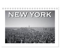 New York in schwarz weiss (Tischkalender 2026 DIN A5 quer), CALVENDO Monatskalender: So außergewöhnlich wie der Big Apple, sind auch diese Bilder in schwarz weiss.