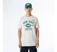 New York Jets New Era Cap NFL - Camiseta Regular con Estampado de Equipo Desgastado, diseño gráfico de Piedra, Unisex