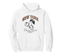 New York Leopard Print Disco Cherry Sudadera con Capucha