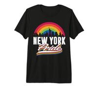 New York LGBT Lesbian Gay Bisexual Rainbow LGBTQ Pride Camiseta Premium