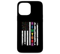 New York LGBTQ Pride Month Rainbow American Flag Gay Carcasa para iPhone 13 Pro MAX