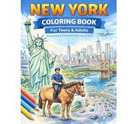 New York Malbuch für Kinder & Erwachsene: Entdecke die Stadt, die niemals schläft | Kreative Ausmalbilder von Wolkenkratzern, Taxis & Wahrzeichen