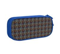 New York Manhattan Bridge - Bolsa de papelería ligera con impresión nocturna para bolígrafos, escuela, universidad, oficina, viajes, niños, niñas y adultos, Blue, Talla única, Juego de mochila escolar