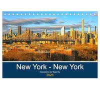 New York - New York. Impressionen der Mega-City (Tischkalender 2026 DIN A5 quer), CALVENDO Monatskalender: Eindrucksvolle Bilder der Mega-City New York